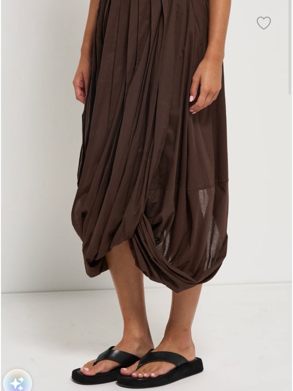 MODERN CITIZEN
FREYA GATHERED DRAPE MAXI SKIRT IN CACAO